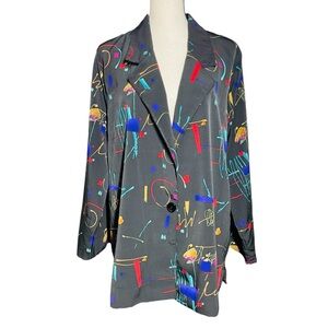 Kelly Stevens LTD Colorful Abstract Women's Blazer